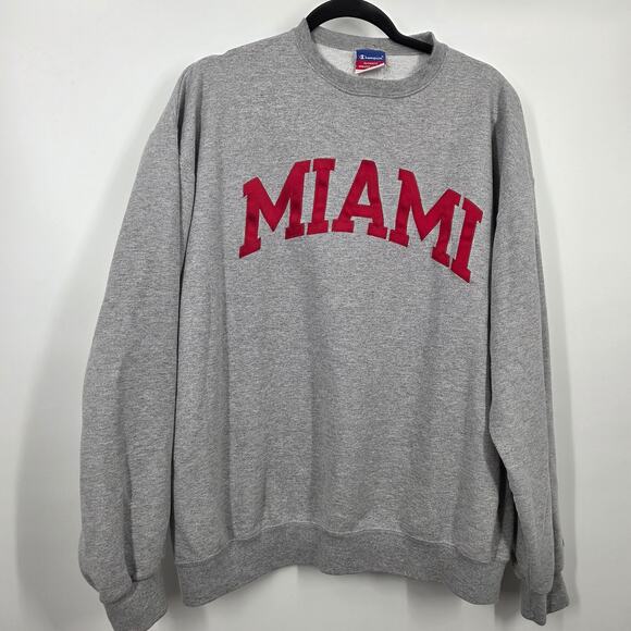 Champion Other - Champion Reverse Weave Style VTG Miami College XL Pullover Sweatshirt Mens USA